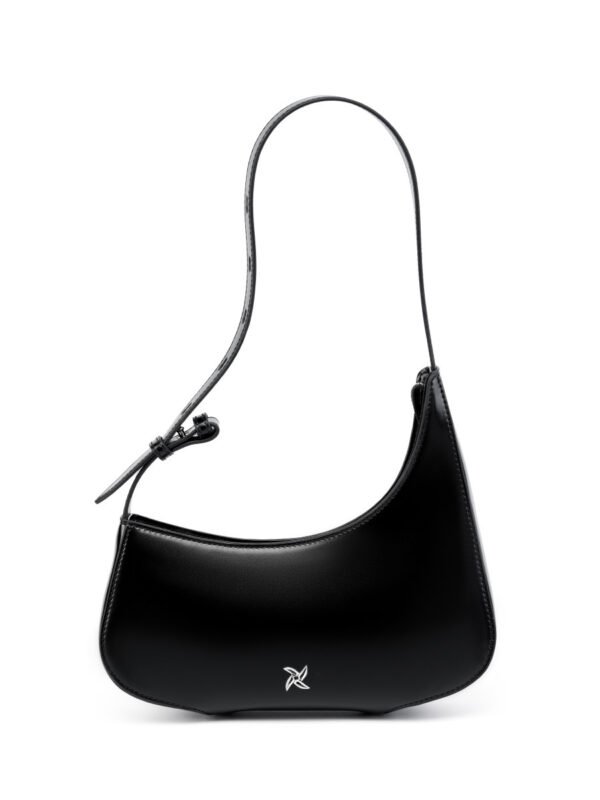 Genuine Leather Underarm Bag — Minimal Crescent Design