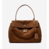 Autumn/Winter New Arrival: Suede and Satin Leather Luxury Kelly Bag with Lock Clasp Handheld, Underarm, Commuter, Single-Shoulder Tote Bag