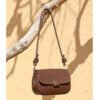 详情-41 Genuine Leather Crossbody Bag — Forest-Inspired Soft Vintage Design