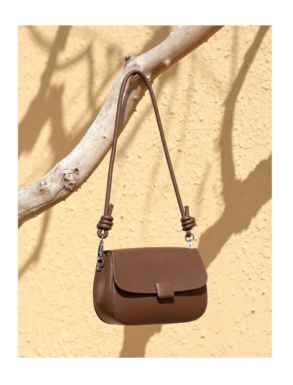 详情-41 Genuine Leather Crossbody Bag — Forest-Inspired Soft Vintage Design