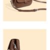 详情-51 Genuine Leather Crossbody Bag — Forest-Inspired Soft Vintage Design
