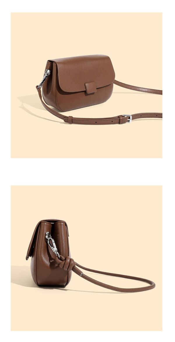 详情-51 Genuine Leather Crossbody Bag — Forest-Inspired Soft Vintage Design