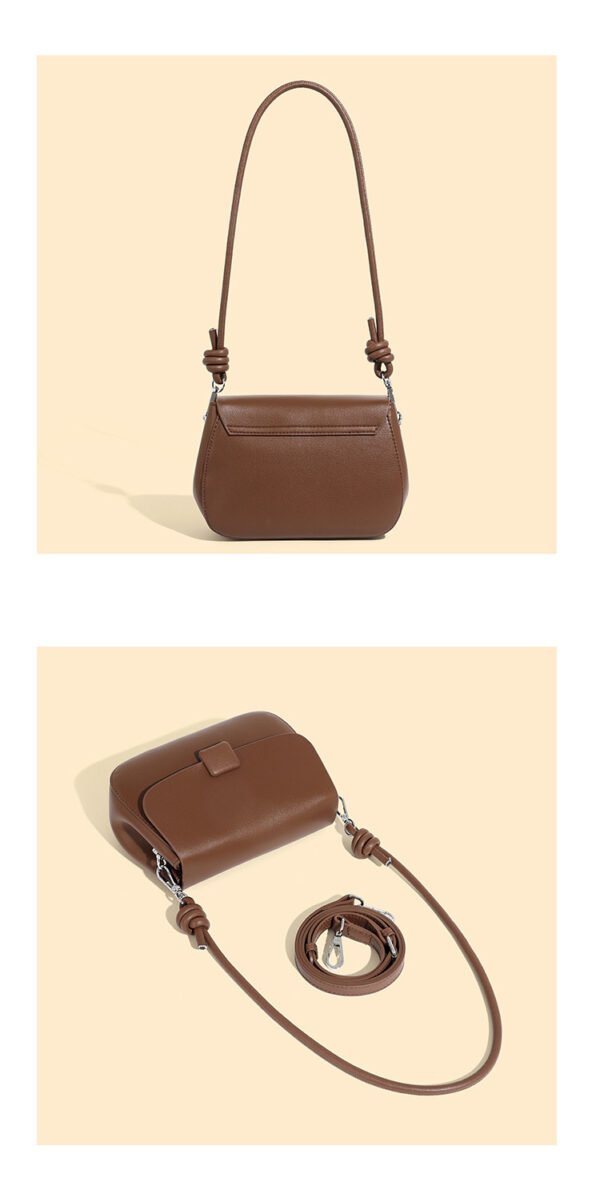 详情-52 Genuine Leather Crossbody Bag — Forest-Inspired Soft Vintage Design