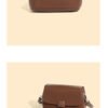 详情-53 Genuine Leather Crossbody Bag — Forest-Inspired Soft Vintage Design