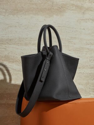主图_05 Top-Grain Leather Bucket Bag 2026 New Style Minimalist Commuting Genuine Leather Women‘s Handbag Handheld Vegetable Basket Bag Crossbody Bag